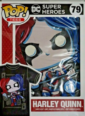 NEW Funko POP Tees DC Super Heroes Harley Quinn T-Shirt #79 Unisex Medium 