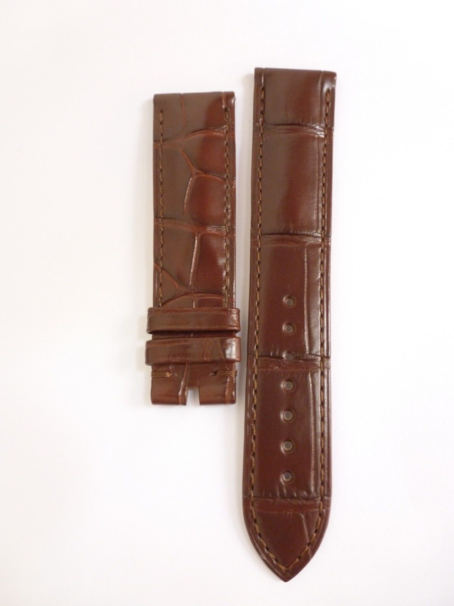 100% Original OMEGA 20MM Leather Band Strap BROWN NEW VINTAGE