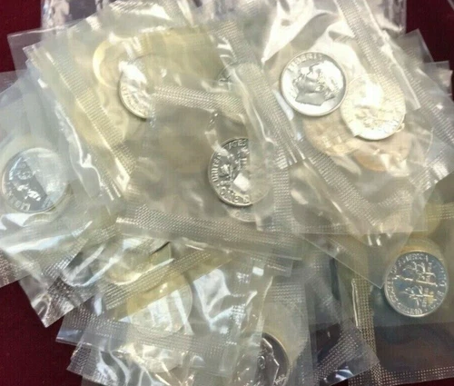 🔥 1962 Roosevelt PROOF Dime 90% SILVER Cello Wrapped 10c Coin From Proof Sets