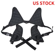 Tactical Double Draw Shoulder Holster Concealed carry Adjustable Pistol Holster