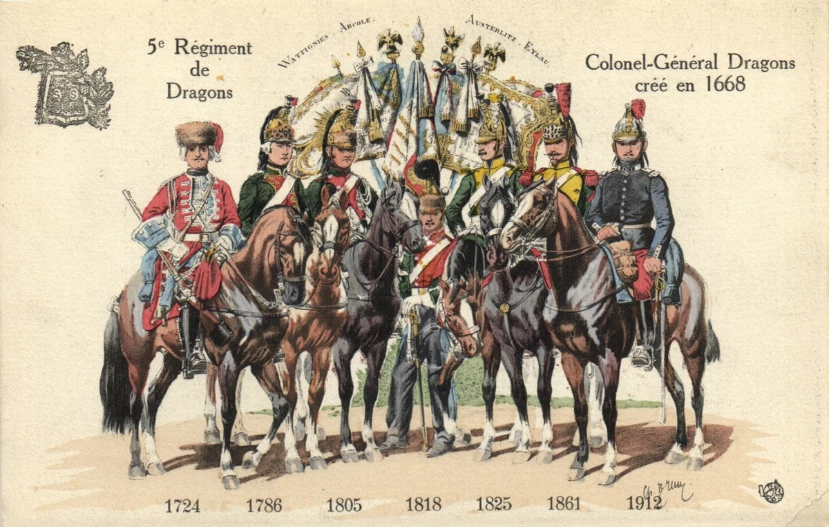 Photo CDV - Groupe De Soldats Du 2e Dragons - Cavalerie Militaire - Circa 1876