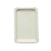 1000 Pappteller Eckig 16 X 23 Cm - Kuchenteller, Imbissteller, Partyteller
