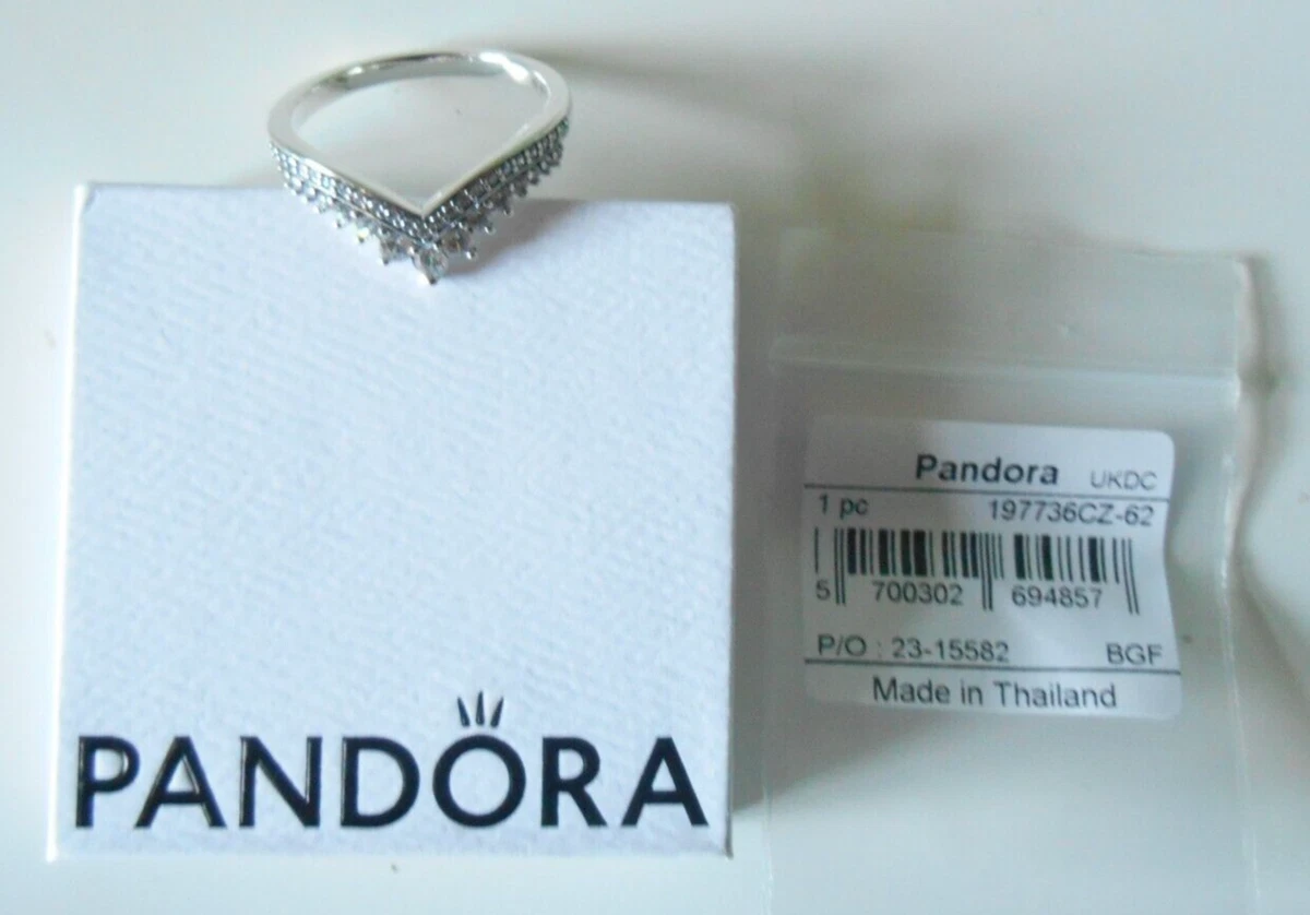 Pandora Princess Wishbone Ring 197736CZ 62