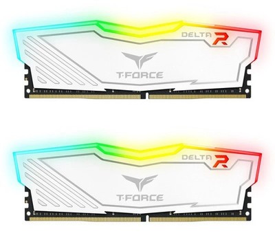 TeamGroup T-Force Delta RGB 16GB WHITE (2x8GB) RAM DDR4 3200MHz 