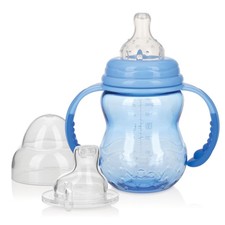 Transition Baby Bottle to Cup - Nuby 3 in 1 Sippy 8 Oz