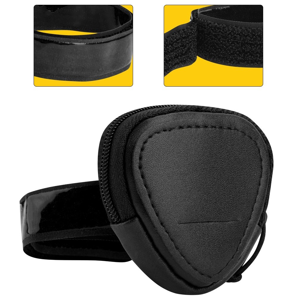 Étui Support Pics Guitare Léger avec Fermeture Éclair pour Rangement Pratique