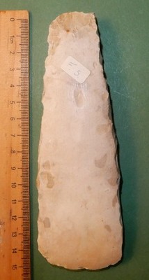 Polished THICK-butted THINBLADED flint axes. Dating Danish NEOLITHIC Stoneage.