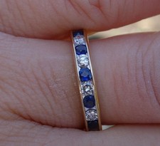 14K White Gold Plated 2Ct Round LabCreated Blue Sapphire Women's Wedding Ring