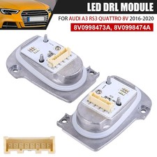 Pair For Audi A3 RS3 2016-2020 LED DRL Daytime Running Light Modules Ballast Set