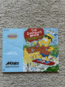 The Simpsons: Bart vs. the Space Mutants (Nintendo NES, 1991) with instructions