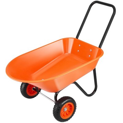 Wheelbarrow Cart, 5 Cu. Ft. Load & 397 lbs Capacity, 2 Wheels Garden Dump Cart