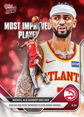 Nickeil Alexander-Walker Most Improved 2025-26 NBA Topps NOW - Card MIPA Presale