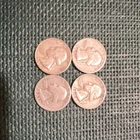 Washington Silver Quarters 1942 1951 1953 1956 Circulated Lot of 4 25C Coins
