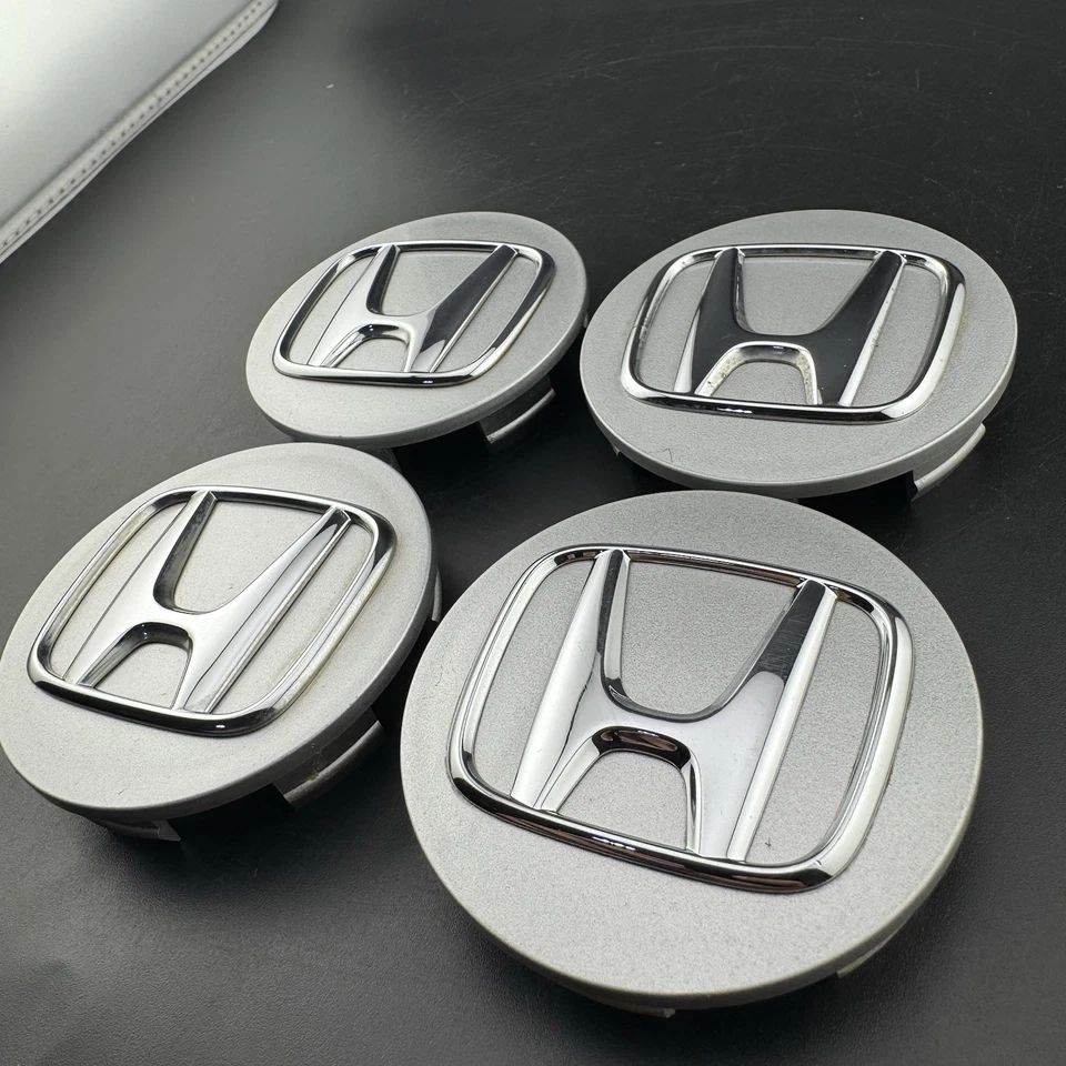 Juego de tapas centrales HONDACORD CIVIC CRV ODYSSEY RIDGELINE plateadas 2,75 pulgadas 44742 Foto 4 de 4