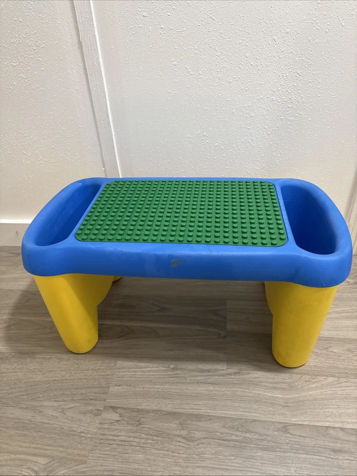 LEGO Duplo Laptop Lap Desk Building Table w/ Side Storage Bins, 26x14", 1998 - Image 4 of 4