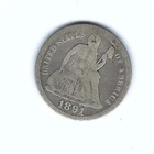 1891-P Seated Liberty Dime — photo from another recent sale