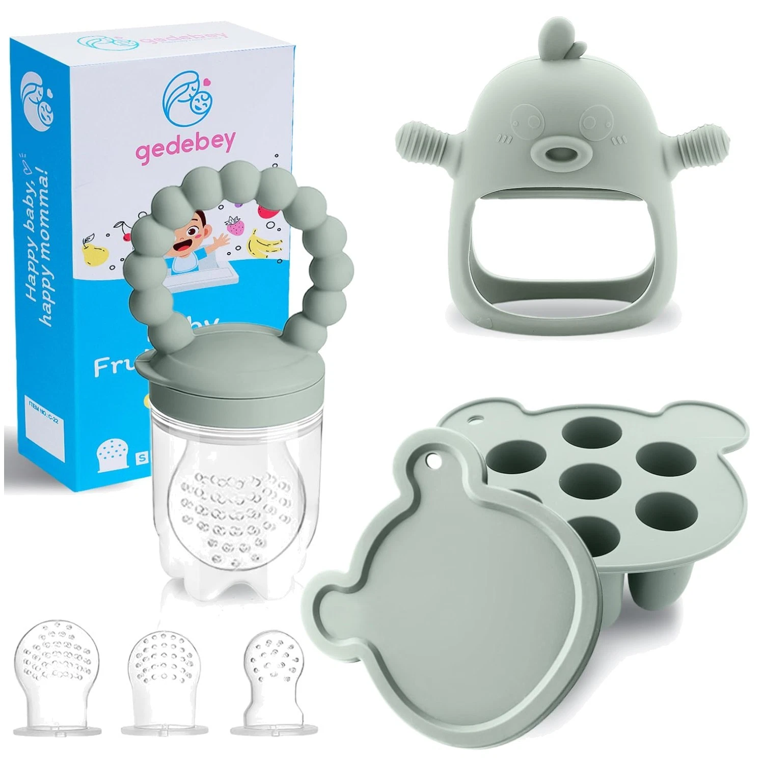 Baby Food & Fruit Feeder with Teething Relief