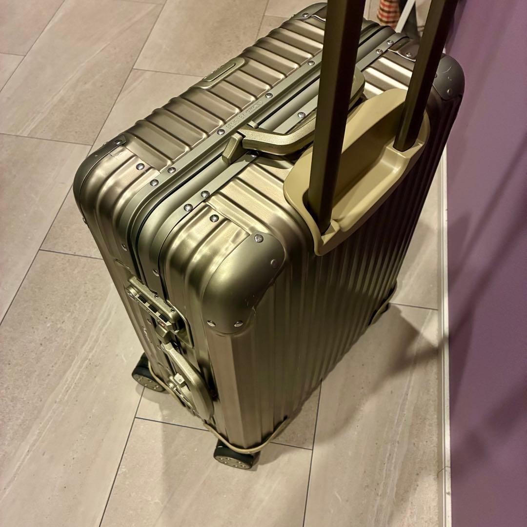 Rimowa Topas Original Cabin 49L Gold 4-wheels Carry Case Suitcase