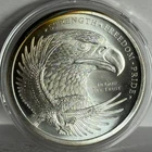 1 oz .999  GSM Double eagle Strength silver medal - toning - Lot #120