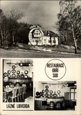 RPPC Restaurace Obri Sud Libverda Bohemia Czech Republic vintage postcard h453