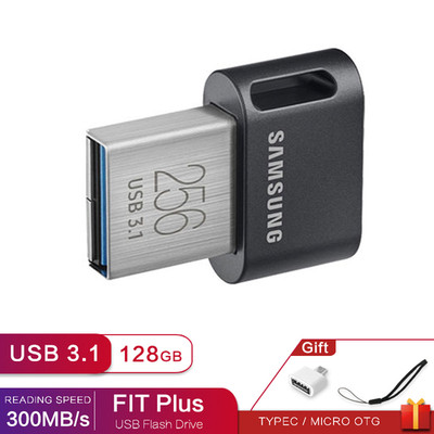 Samsung FIT Plus Tiny UDisk 256GB USB3.1 Flash Drive Memory Stick Storage Device