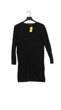 Mango Jumper Midi Dress S in Black