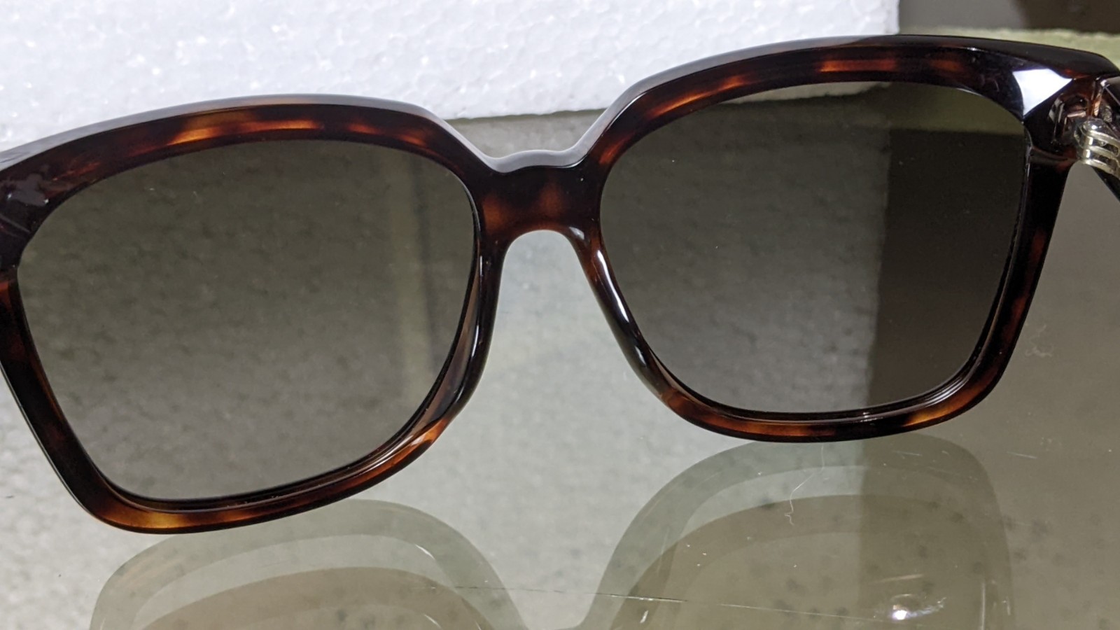 Givenchy Oversized Square Tortoise Sunglasses Mad… - image 12