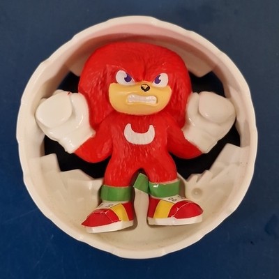 Knuckles Rare Sonic 3 the Hedgehog 2024 McDonald s Happy Meal Spielzeug Roller ROT