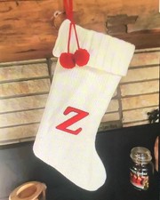Letter Initial Monogram Z Knit Sweater Christmas Stocking Target Wondershop 2015