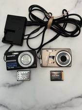 Lot of 2 Point&Shoot Digital Cameras. Olympus E240 & Easyshare M550 (Parts Only)