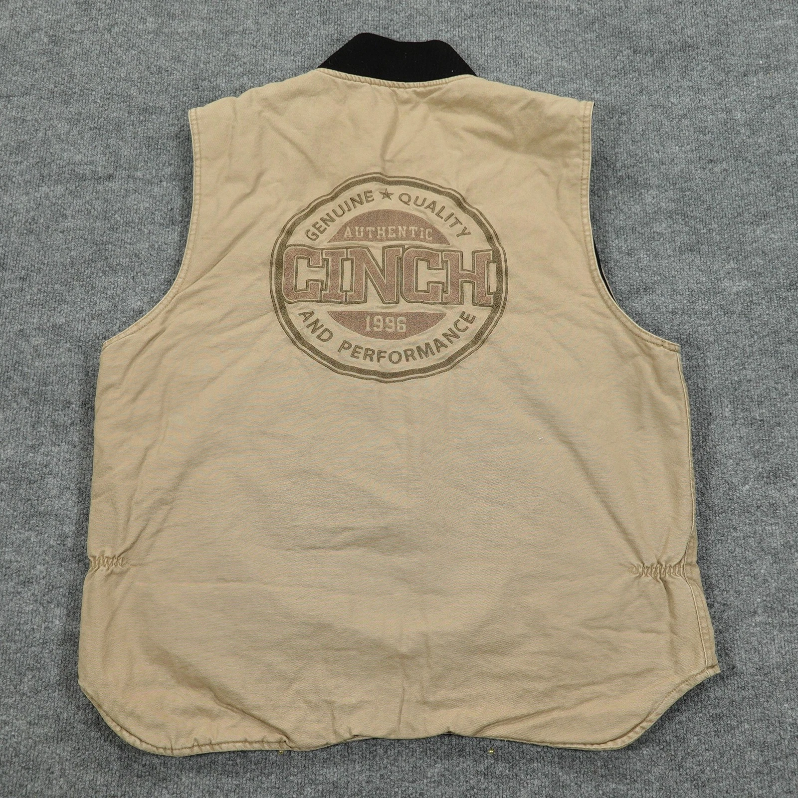 Cinch Vest Mens XL Beige Quilted Lined Insulated Pockets Full Zip Canvas Western
Opens in a new wind