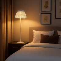 Tischleuchte Tischlampe Schlafzimmerlampe Kristalle Led Touchdimmer Weiß H 38 Cm