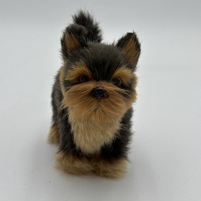Vintage 1980s  furry little puppy dog figurine toy