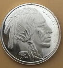 1 oz  .999 Silver Round - Buffalo