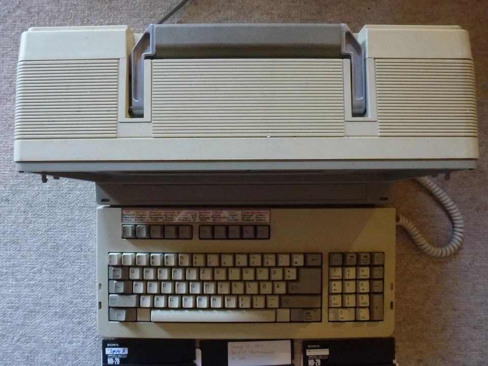 Retro IBM PC Laptop Sharp PC 7000 8086 2x5,25" Floppy 7MHz 320kByte RAM - Bild 3 von 4