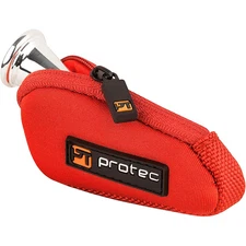 Protec N202 Neoprene Series French Horn Mouthpiece Pouch with Zipper N202RX Red