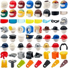 LEGO lotti accessori figure city caschi cappelli subacquei polizia