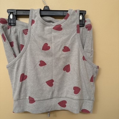 Target Colsie Valentine Heart Pajama Set M 2 Piece