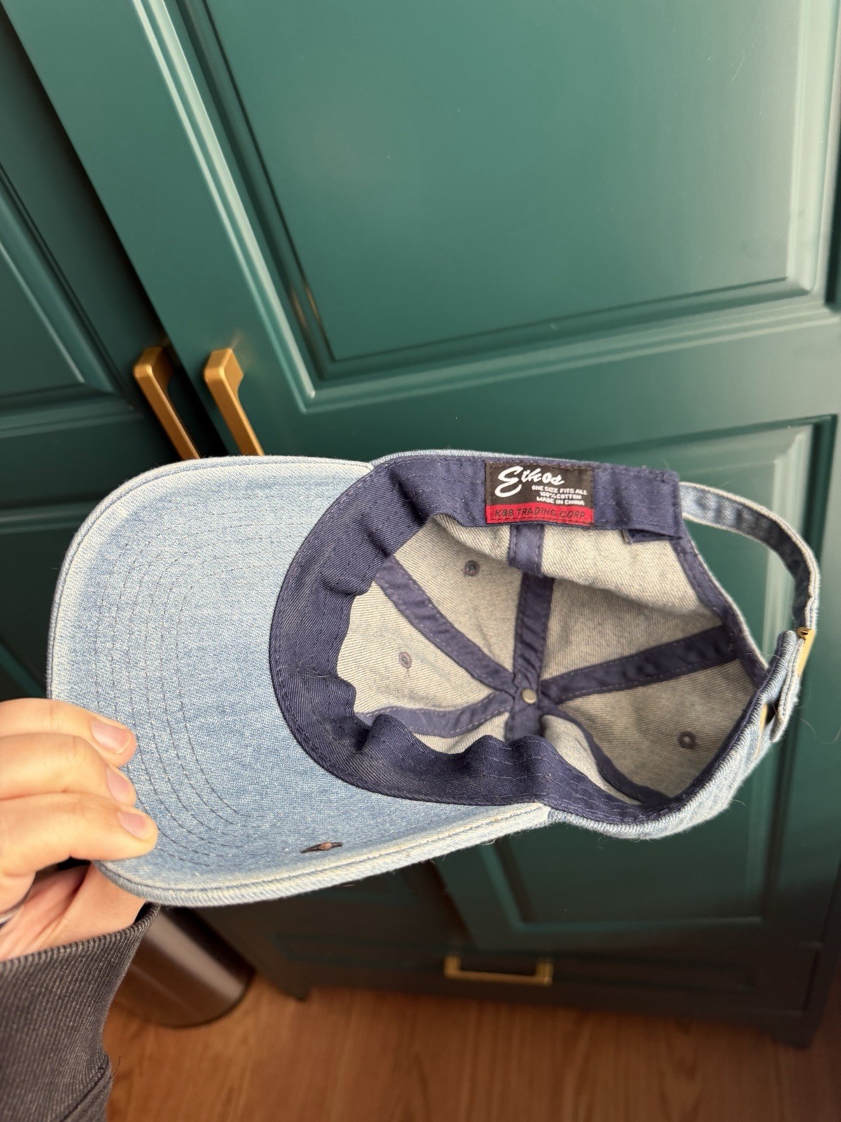 Dad hat Solid Plain Washed Denim Cotton Baseball … - image 4