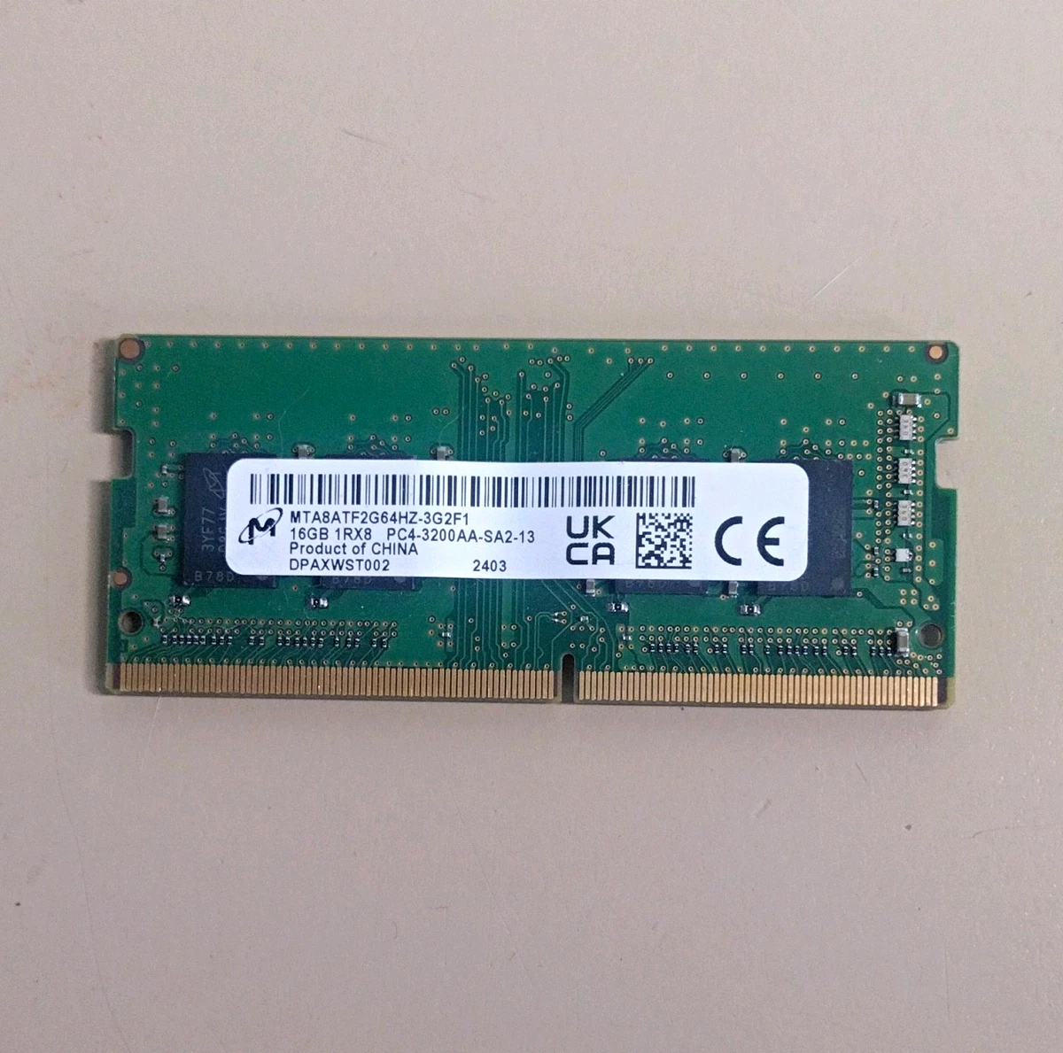 Micron DDR4 SDRAM 16 GB Total Capacity Memory (RAM) for sale | eBay