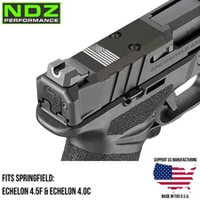NDZ Springfield Echelon 4.5F 4.0C Aluminum Optic VIS Cover Plate Engraved Black