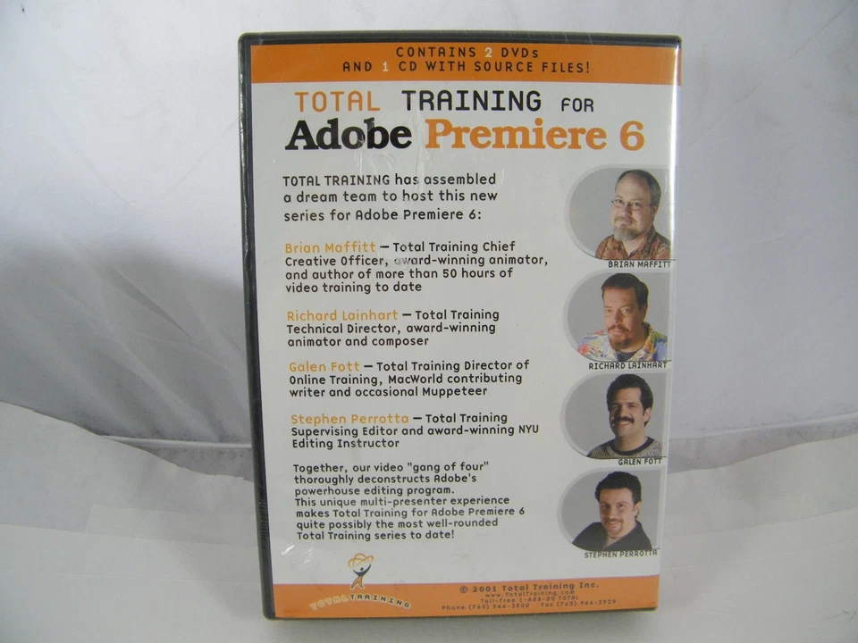 NEW ~ ADOBE PREMIERE 6 ~ TOTAL TRAINING DVD SERIES 1 ~ SEALED - Image 2 of 4