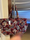 Vera Bradley Paisley Jamboree Grand Travel Tote with Pouch Nwt