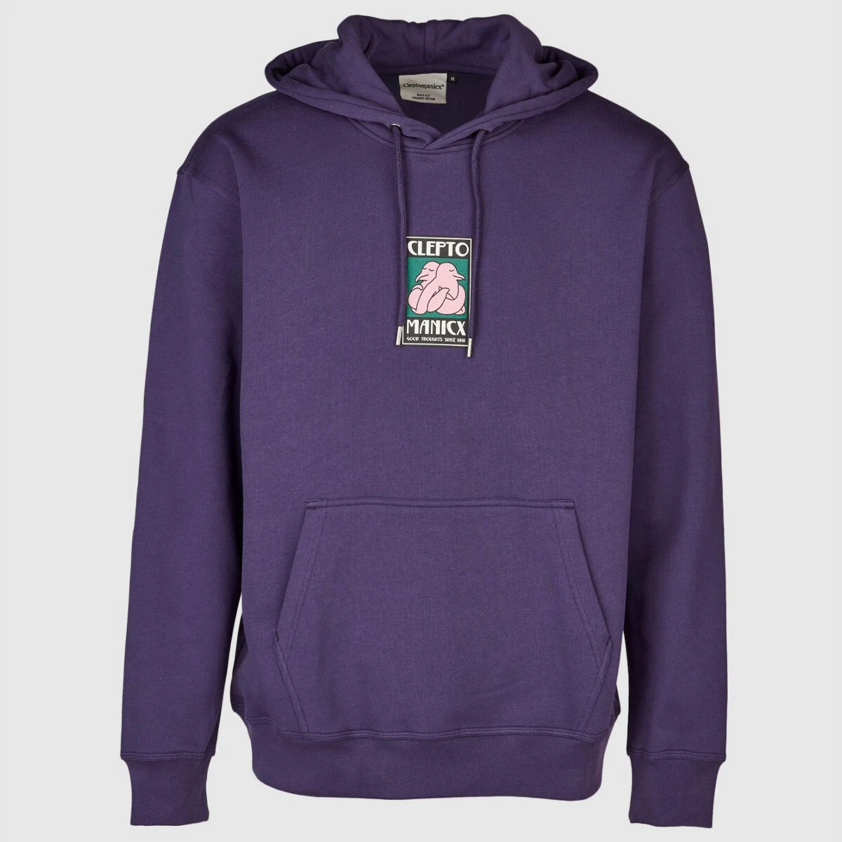 SACAI Felpa con cappuccio Cleptomanicx Boxy Hooded Hugull Hoody cotone biologico stampa pile