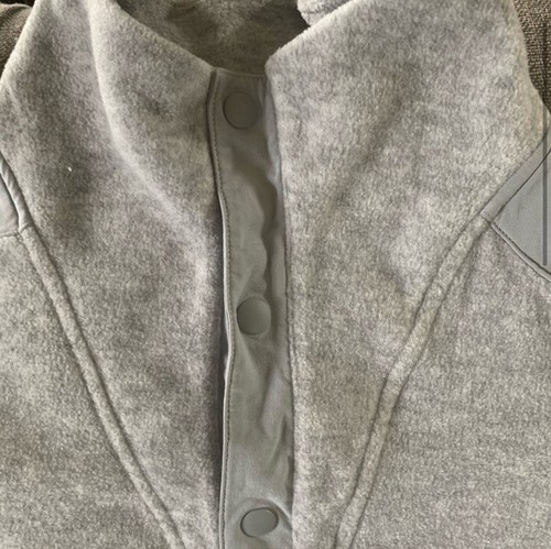Ivivva By Lululemon Grey Fleece Sweatshirt Pullover Snap Youth Girls Size 14 - Picture 3 of 6