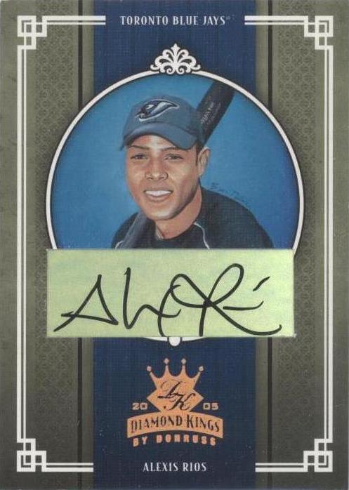 2005 Donruss Diamond Kings - Alex Rios #241 Bronze Signatures /100 (AU ...