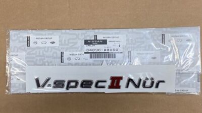 NISSAN OEM SKYLINE GT-R BNR34 R34 V-Spec2 Nur Emblem hinten 84896-AB060