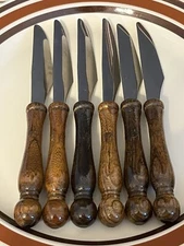 Cutlery OLD HOMESTEAD Stainless Steel Wood Handle butter knife cottagecore -each