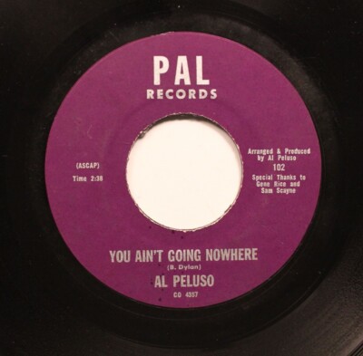 Hear! Folk 45 Al Peluso - You Aint Going Nowhere/Blau Teardrops Auf Pal