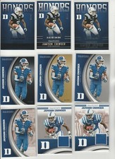 JAMISON CROWDER RAINBOW LOT (9) 2015 DUKE 2 JERSEY BLACK HONORS #'D /10 /25 /99